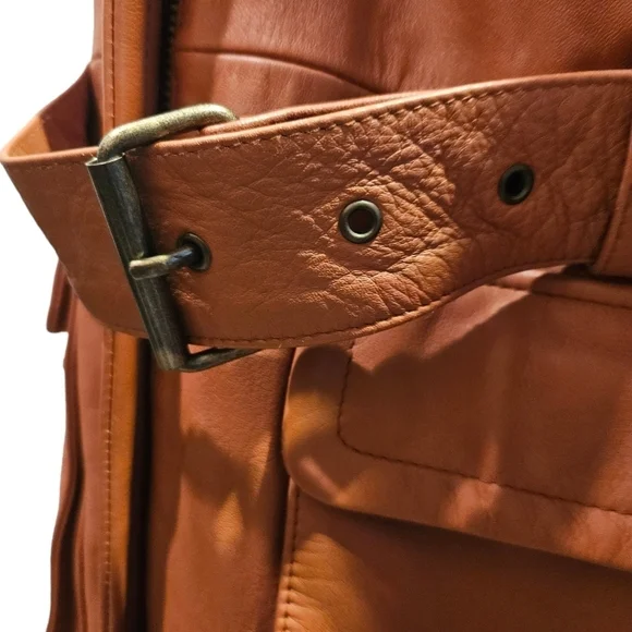 Avanti Congac Heavy Leather Utility Jacket